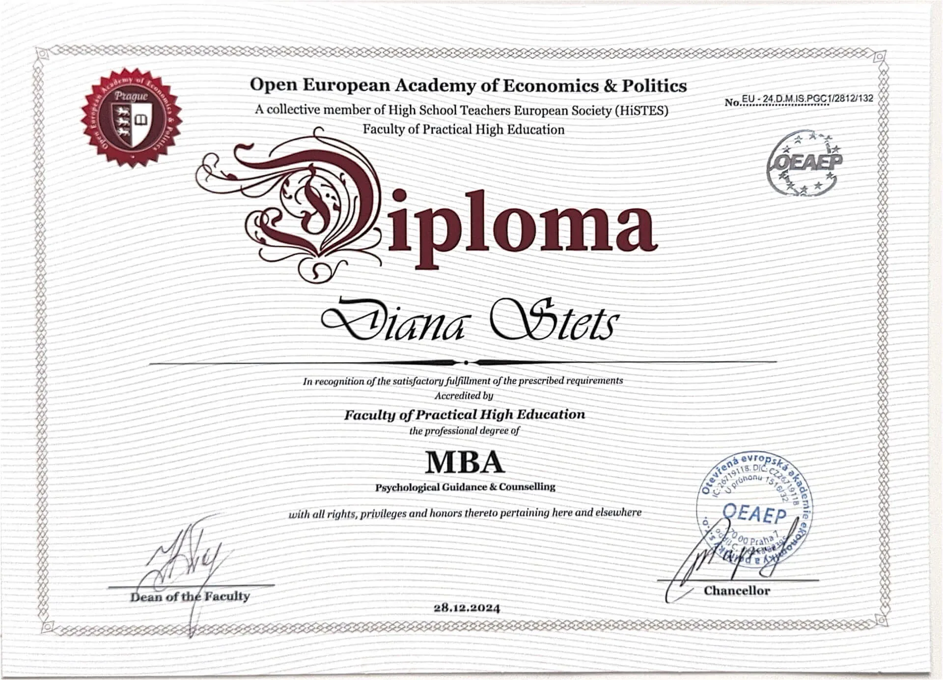 Open European Academy — психотерапевтическая практика